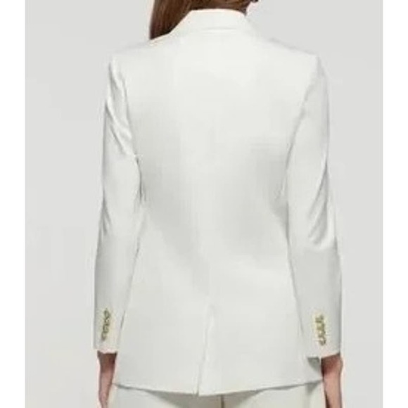 Derek Lam NWT 10 Crosby Walter Double Breasted‎ Jacket, Soft White Size 6 - Picture 2 of 10